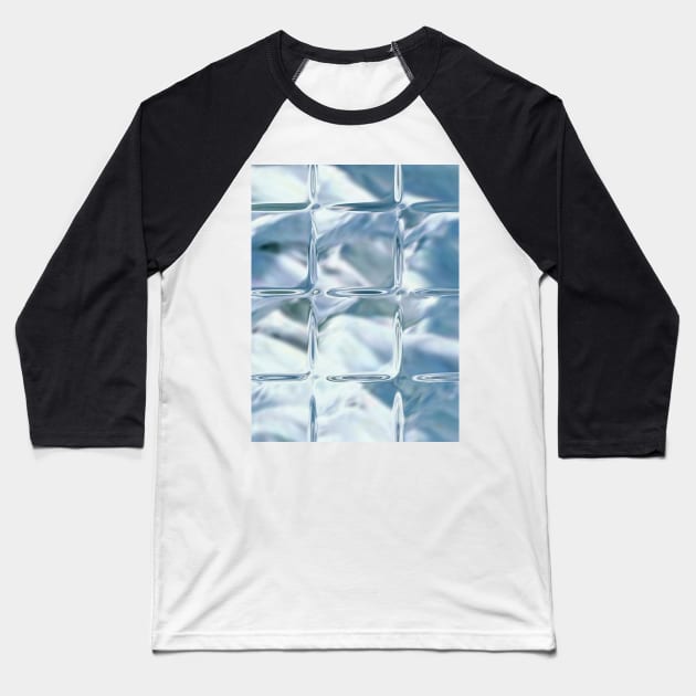 Abstract blue pattern, like ice cubes Baseball T-Shirt by Hujer